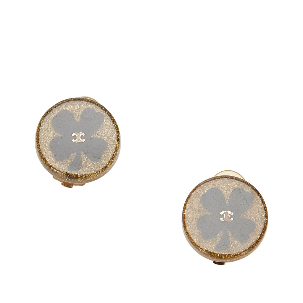 Camellia Clip-on Earrings Brown - Bag Religion