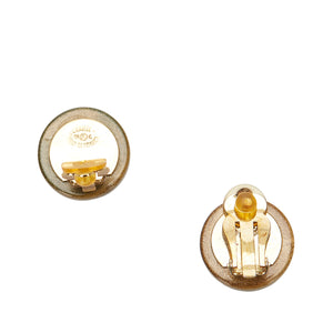 Camellia Clip-on Earrings Brown - Bag Religion