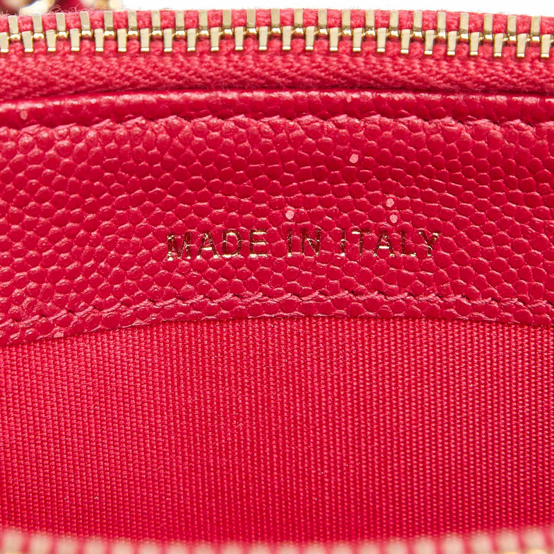 Le Boy Lambskin Leather Wallet on Chain Red - Bag Religion