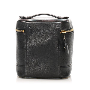 CC Caviar Leather Vanity Bag Black - Bag Religion