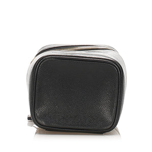 CC Caviar Leather Vanity Bag Black - Bag Religion