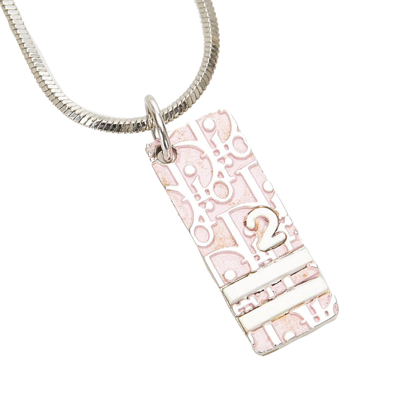 Dior Oblique Trotter Pendant Necklace Pink - Bag Religion