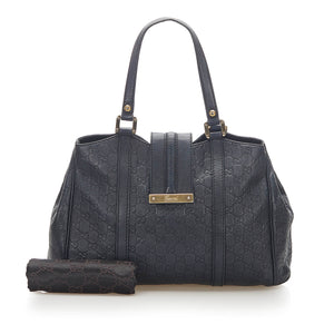 Guccissima Leather Tote Bag Black - Bag Religion