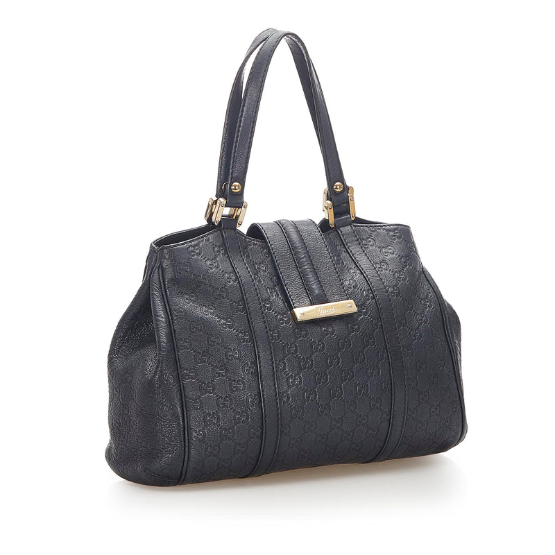 Guccissima Leather Tote Bag Black - Bag Religion