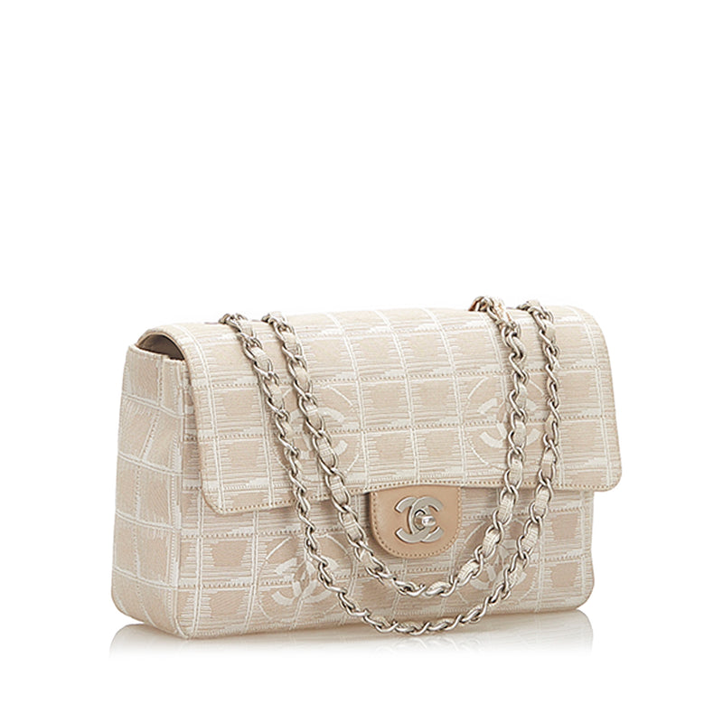 Chanel Pink Medium Travel Ligne Flap Bag - shop 