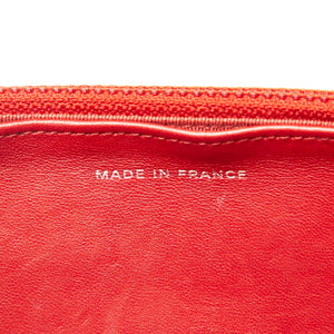 CC Timeless Lambskin Leather Wallet On Chain Red - Bag Religion