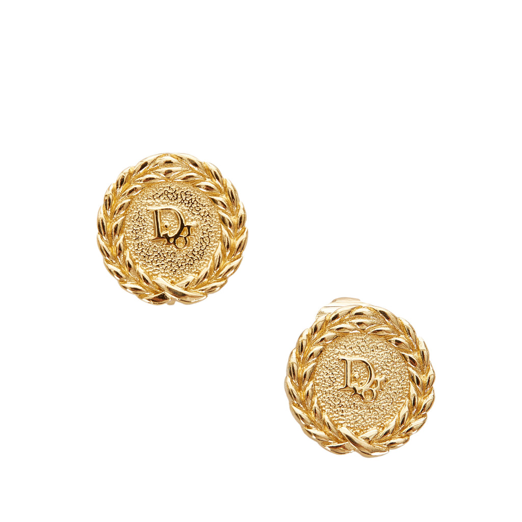 Logo Clip-On Earrings Gold - Bag Religion