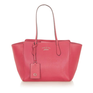 Swing Leather Tote Bag Pink - Bag Religion