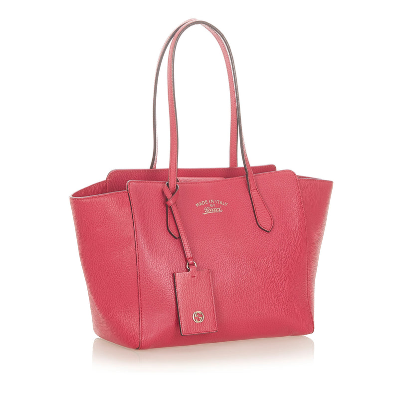 Swing Leather Tote Bag Pink - Bag Religion