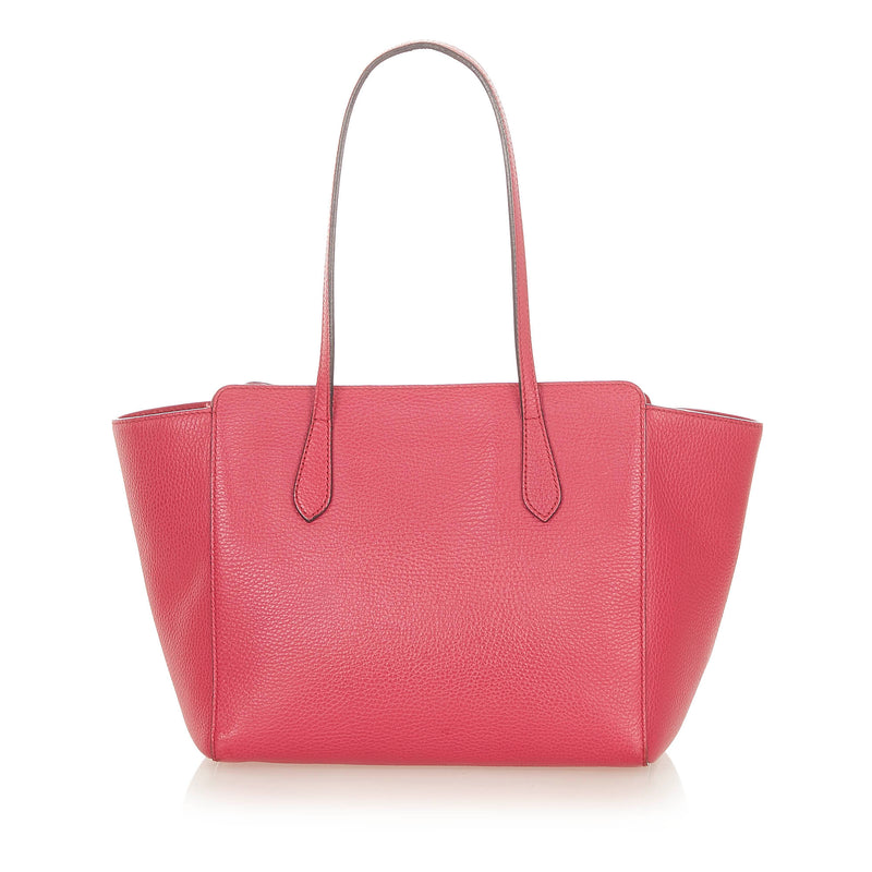 Swing Leather Tote Bag Pink - Bag Religion
