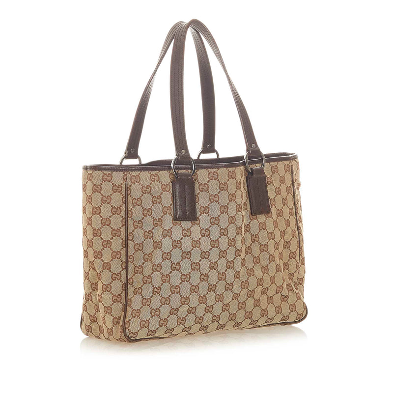 GG Canvas Tote Bag Brown - Bag Religion