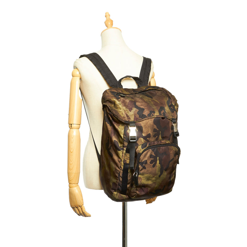 Tessuto Camouflage Backpack Green - Bag Religion