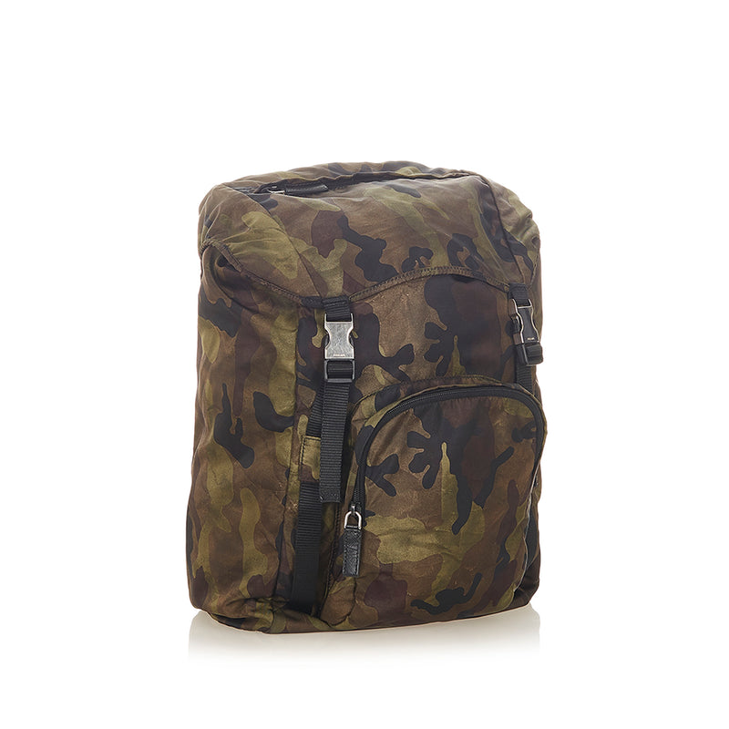 Tessuto Camouflage Backpack Green - Bag Religion