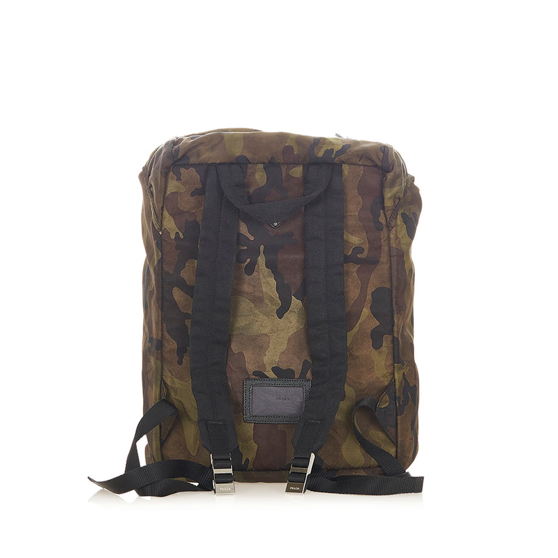 Tessuto Camouflage Backpack Green - Bag Religion