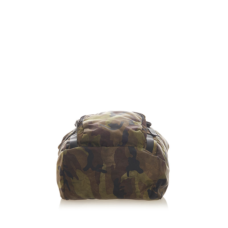 Tessuto Camouflage Backpack Green - Bag Religion