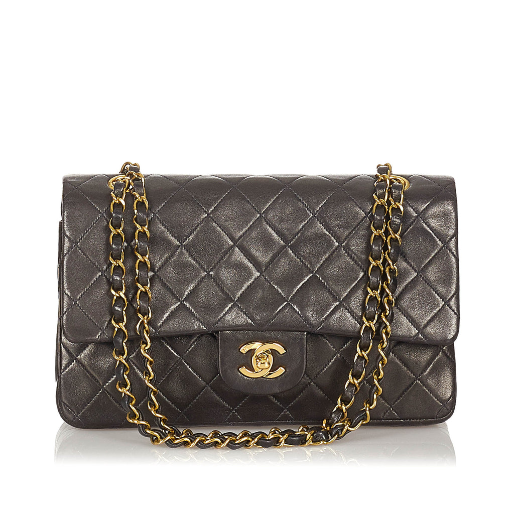 CC Matelasse Lambskin Flap Bag Black - Bag Religion