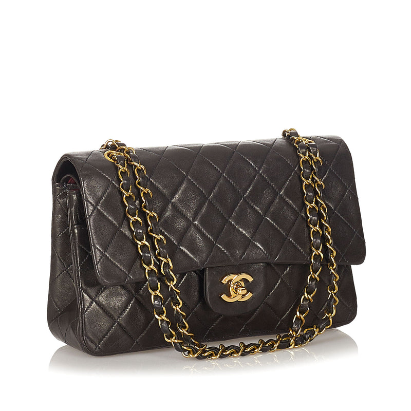 CC Matelasse Lambskin Flap Bag Black - Bag Religion