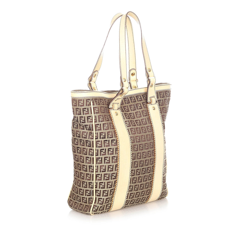 Fendi zucchino canvas tote bag hotsell