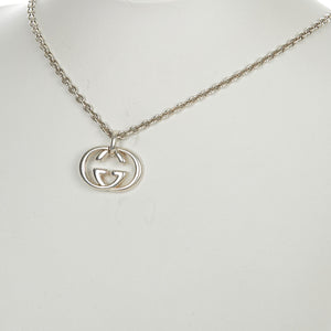 Interlocking G Pendant Necklace Silver - Bag Religion