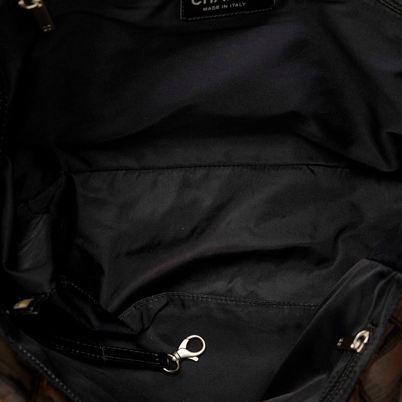 New Travel Line Canvas Tote Bag Black - Bag Religion