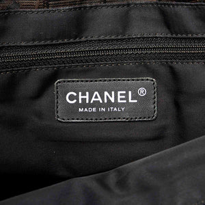 New Travel Line Canvas Tote Bag Black - Bag Religion