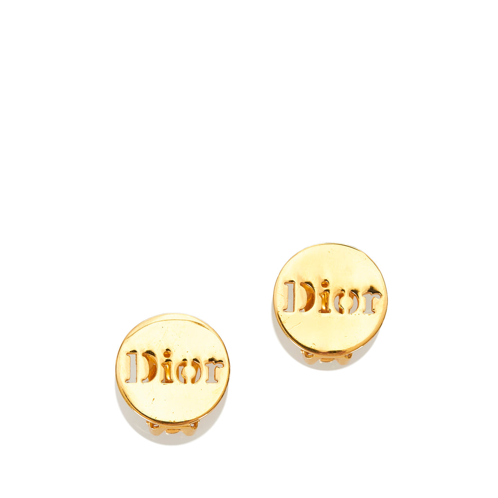 Logo Clip-On Earrings Gold - Bag Religion