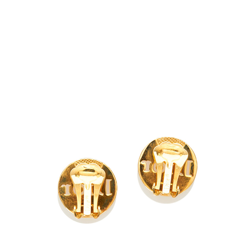 Logo Clip-On Earrings Gold - Bag Religion
