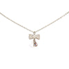 D Ribbon Pendant Necklace Silver - Bag Religion