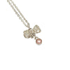 D Ribbon Pendant Necklace Silver - Bag Religion