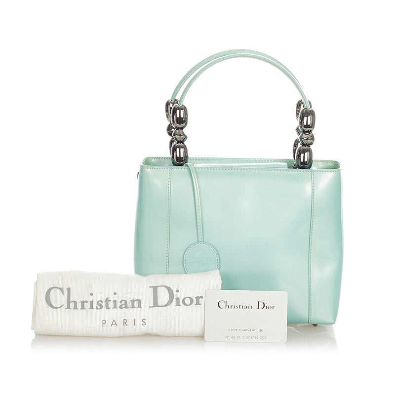 Malice Pearl Leather Handbag Green - Bag Religion