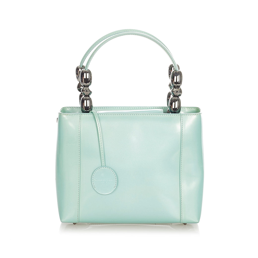 Malice Pearl Leather Handbag Green - Bag Religion