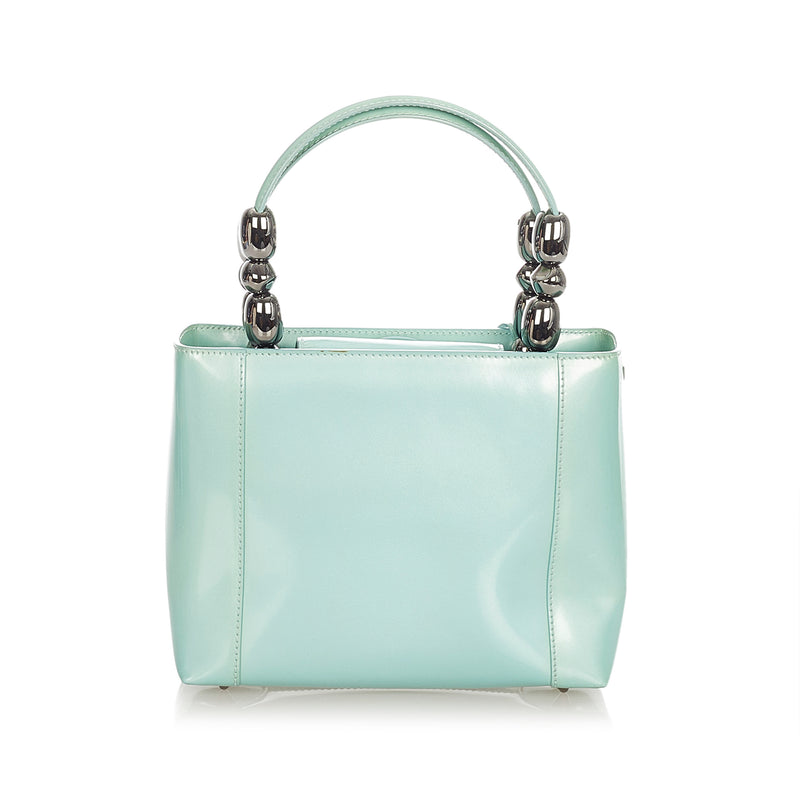 Malice Pearl Leather Handbag Green - Bag Religion