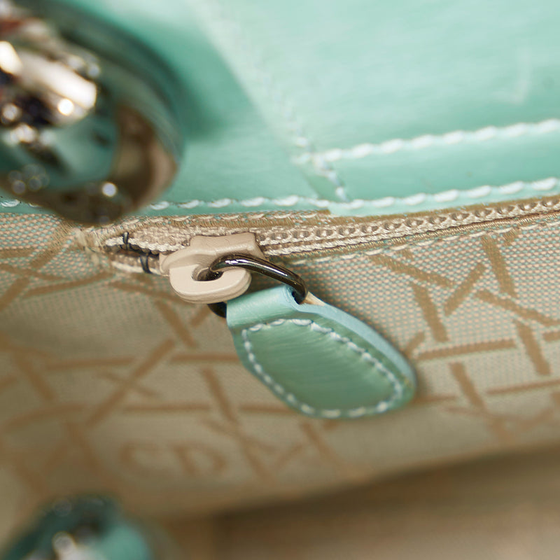 Malice Pearl Leather Handbag Green - Bag Religion
