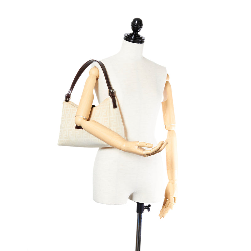 Zucca Canvas Shoulder Bag White - Bag Religion