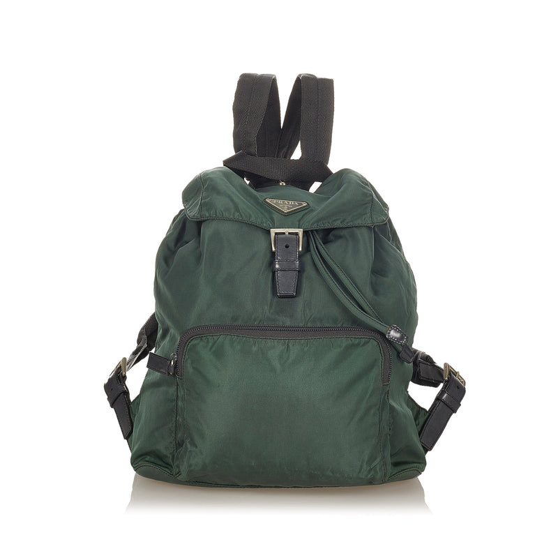 Tessuto Drawstring Backpack Green - Bag Religion