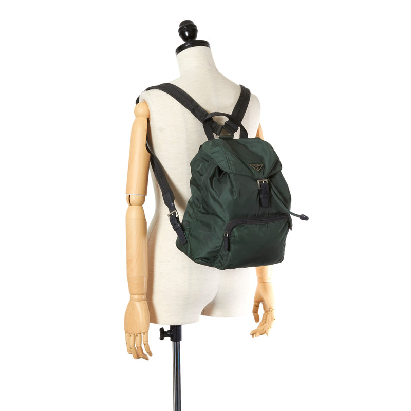 Tessuto Drawstring Backpack Green - Bag Religion