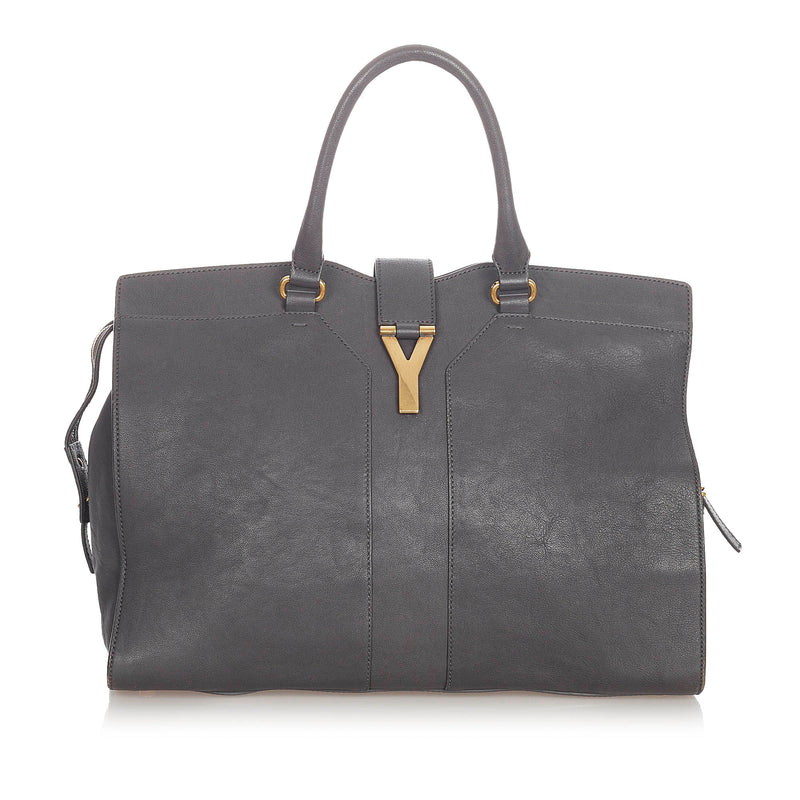 Cabas Chyc Leather Satchel Gray - Bag Religion