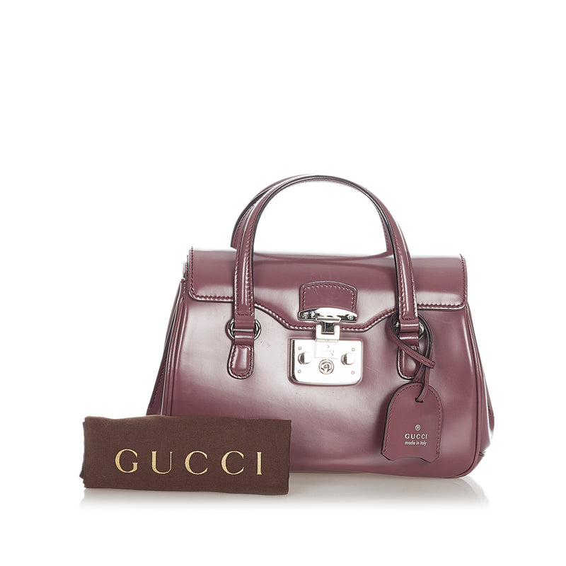 Lady Lock Leather Handbag Red - Bag Religion