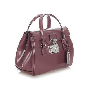 Lady Lock Leather Handbag Red - Bag Religion