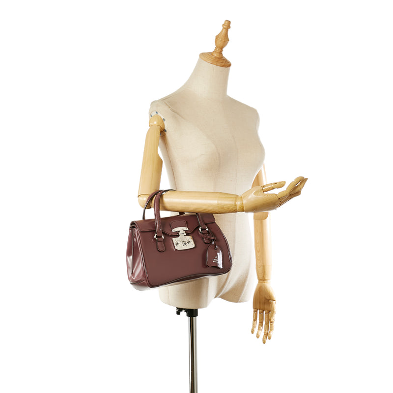Lady Lock Leather Handbag Red - Bag Religion