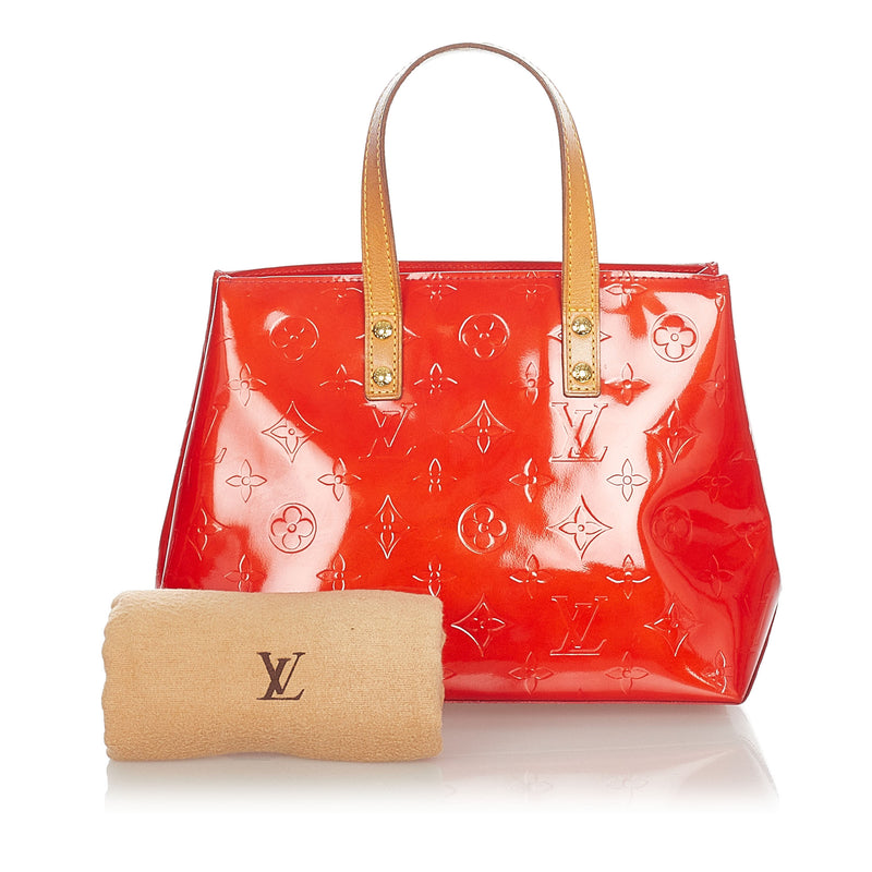 Louis Vuitton Petite Reade PM Rouge Tote Monogram Vernis