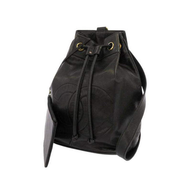 c&c leather backpack Chanel CC Lambskin Leather Backpack Black – Bag Religion