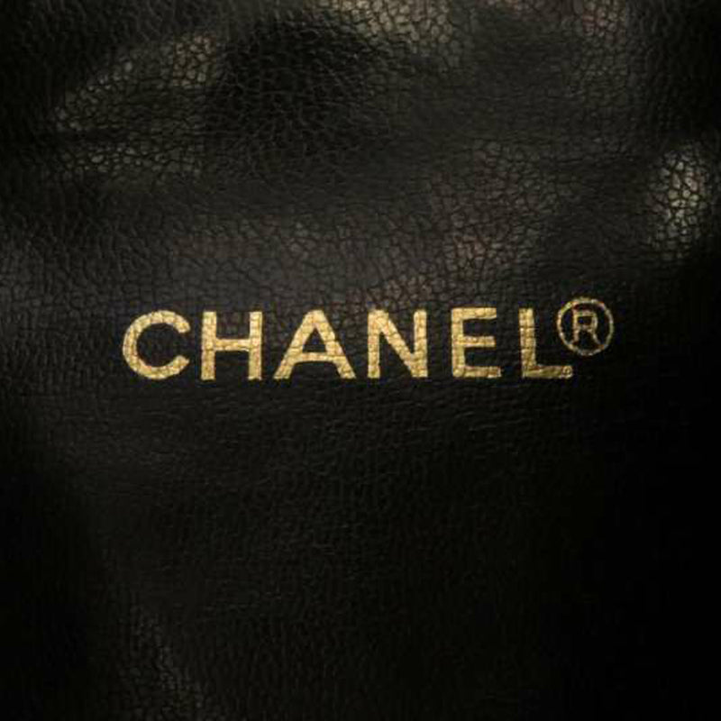 Chanel CC Lambskin Leather Backpack Black