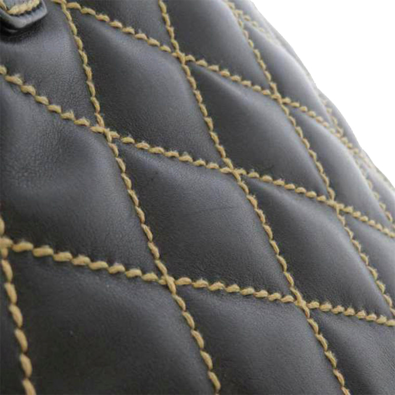 Wild Stitch Leather Tote Bag Black - Bag Religion