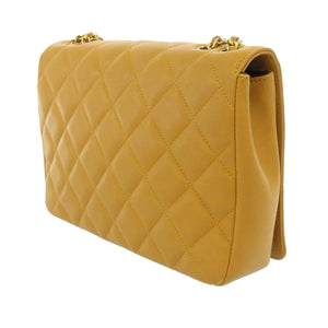 CC Timeless Lambskin Leather Flap Bag Brown - Bag Religion