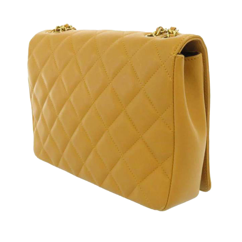 CC Timeless Lambskin Leather Flap Bag Brown - Bag Religion