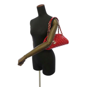 Mademoiselle Patent Leather Bowling Bag Red - Bag Religion