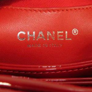 Mademoiselle Patent Leather Bowling Bag Red - Bag Religion