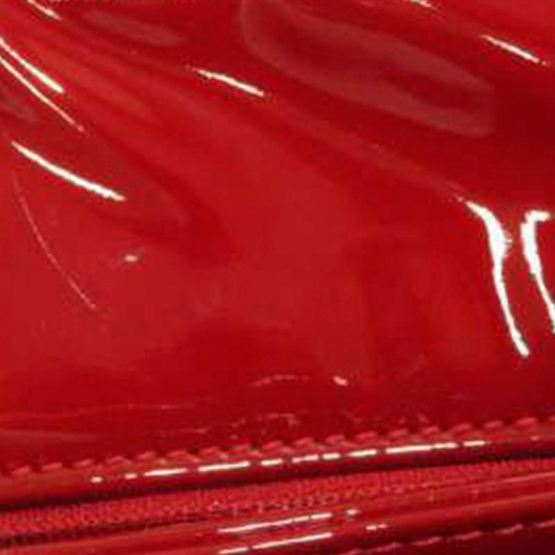 Mademoiselle Patent Leather Bowling Bag Red