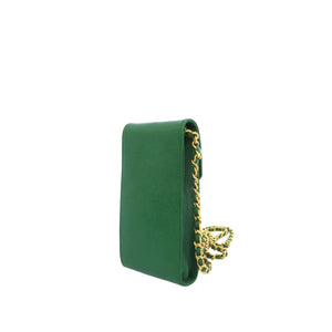 Caviar Leather Cigarette Case Green - Bag Religion